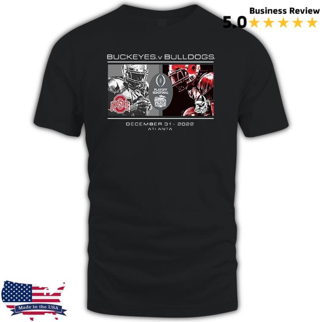 Ohio State Buckeyes vs Georgia Bulldogs 2022 Playoff Semifinal Peach Bowl Bound 2022 Matchup Long Sleeve T Shirt