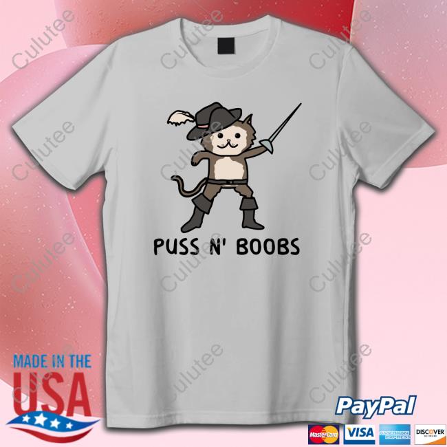 Puss N' Boobs Edition Limited White TShirts Puss N' Boobs Shirts Kris Wilson