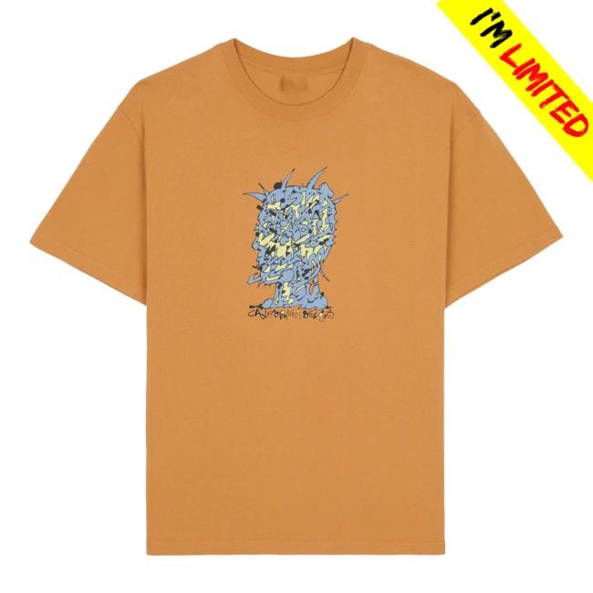 Brain Dead Scrambled Head Tshirt - Cumin