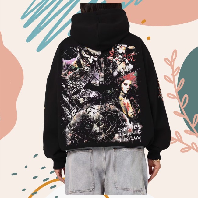 Official 73 Studio X Dc Batman Arkham Asylum Premium Sweatshirt Hoodie - 73 Studio