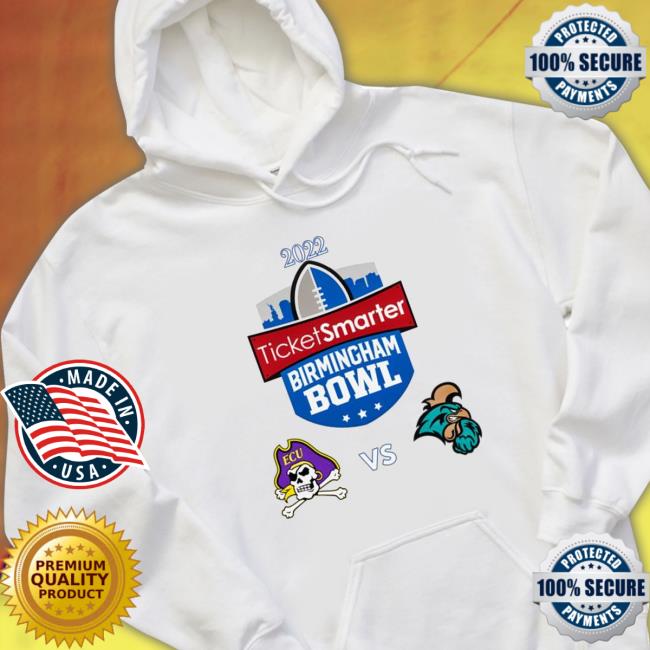 Official Coastal Carolina vs East Carolina 2022 TicketSmarter Birmingham Bowl Shirt
