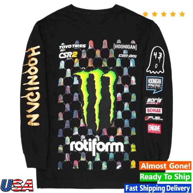 Official Hoonigan Merch Store Shop Ken Block X Trouble Andrew X Hoonigan Official Team Issue Long Sleeve Shirt Hoonigan Apparel Clothing