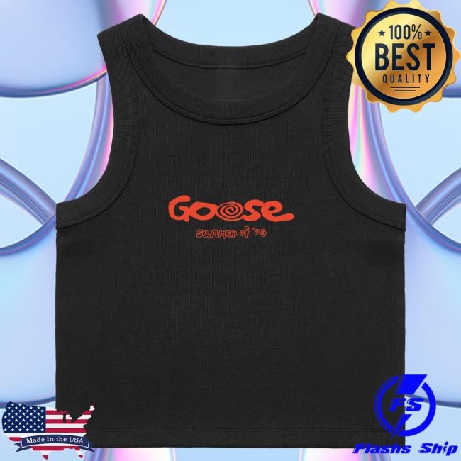 Official Goose The Band Merch Swirl Summer Ladies Crop Tank T Shirt
