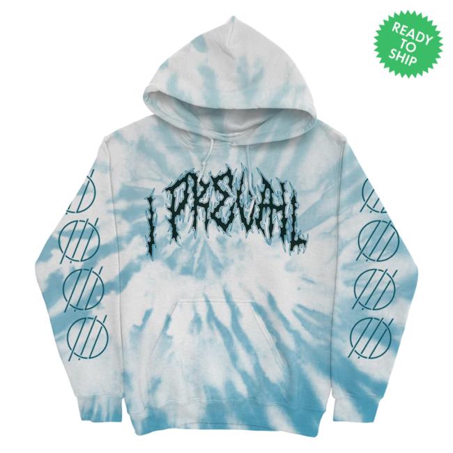 Official I Prevail Merch Store I Prevail Body Bag Sweatshirt (White/Blue Dye) I Prevail Apparel Clothing Shop IPrevail