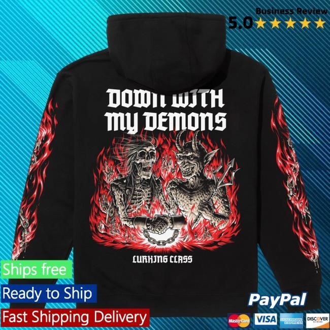 Official Lurking Class Merch Store Lurking Class Demons x Stikker Tshirt - Black LurkingClass