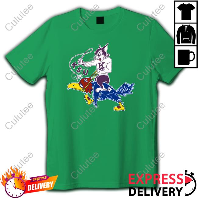 Vintage K-State Wildcat vs K-U Jayhawk Shirt