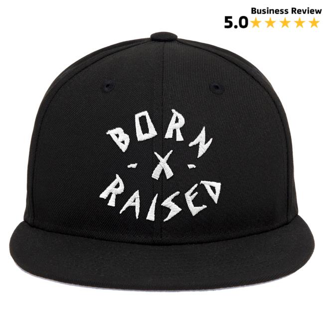 Official Born X Raised Store Shop Born X Raised Institutionalized Rocker Snapback Hat: Black BornxRaised