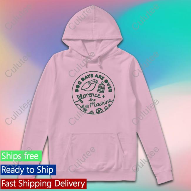 Florence And The Machine Merch Dog Days Are Over Pink Hooded Sweatshirt Florenceandthemachine