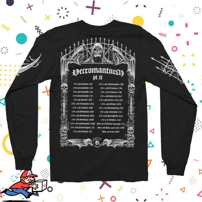 Official Indie Merch Store Shop Carnifex "Skeleton Tour Logo" Long Sleeve Shirt IndieMerchStore