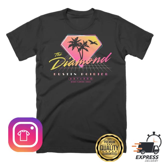 Dustin Poirier Miami Script New Shirt Dustin Poirier Official Shop Merch