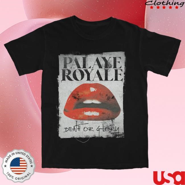 Official Sumerian Records Merch Palaye Royale - 'Lips' Black T Shirt SumerianRecords