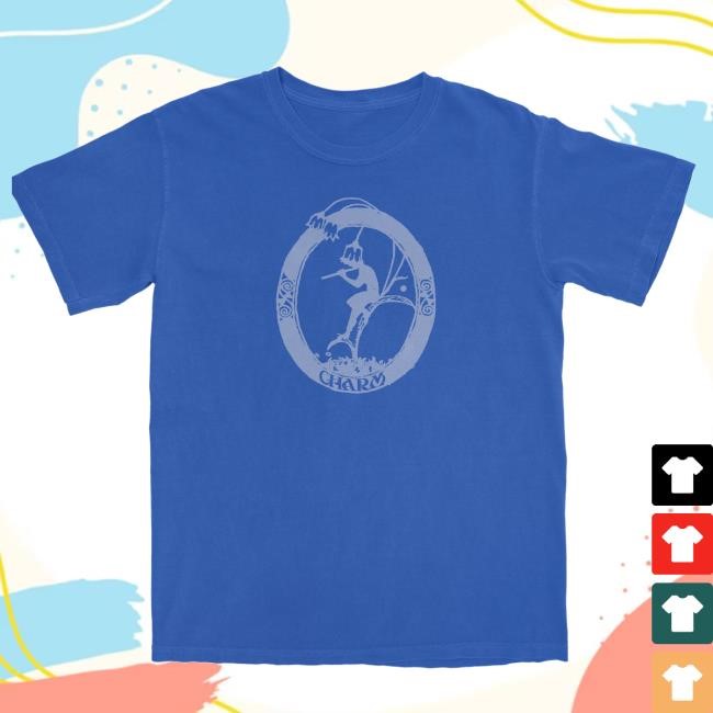 Clairo Official Merch Store Charm Fairy Flute Tshirt (Blue) Clairo Clothing Shop Apparel Clairo Band