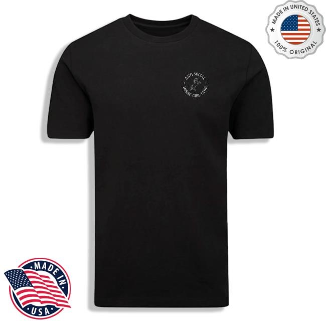 Dings And Bums Anti Social Horse Girl Club New T-Shirt Dings And Bums Merch