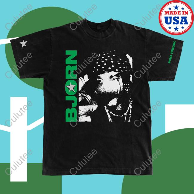 Official Smino Zero Fatigue Merch Bjorn Pro Freak Tee Shirt Black Zerofatigue