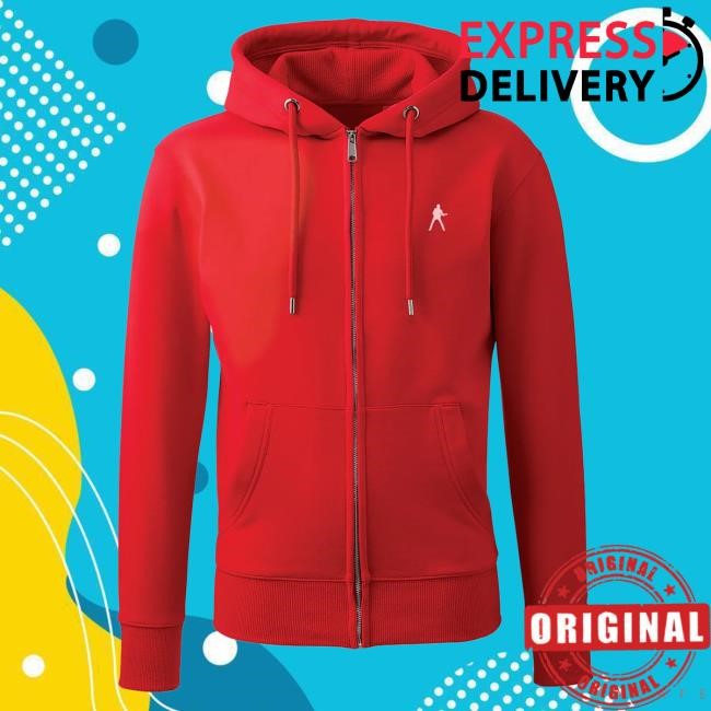 Official George Michael Merch Store George Michael Icon Pullover Hoodie (Red)