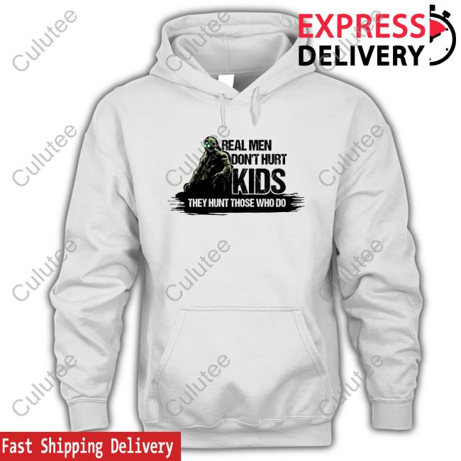 Real Men Don't Hurt Kids We Fight Monsters Hunter White Shirt New