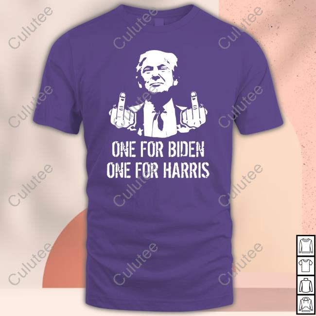 Official One For Biden One For Harris Pull Over Hoodie