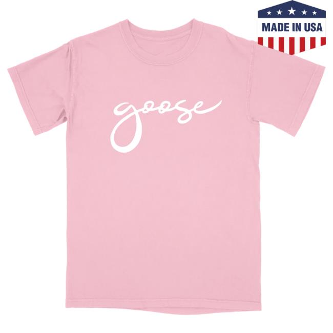 Official Goose The Band Merch Goosetheband Vintage Washed Script Tee – Summer
