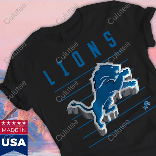 Calvin One Pride Detroit Lions Long Sleeve Tee