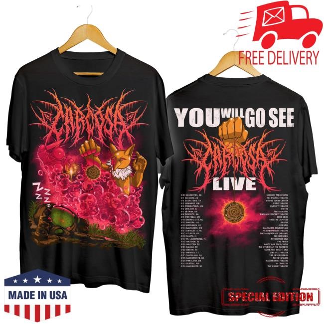 Official Carcosa Merch Store Carcosa 'EVERYTHING'S F#@!'D' Tour Exclusive Tshirt Carcosa Apparel Clothing Shop Carcosabc