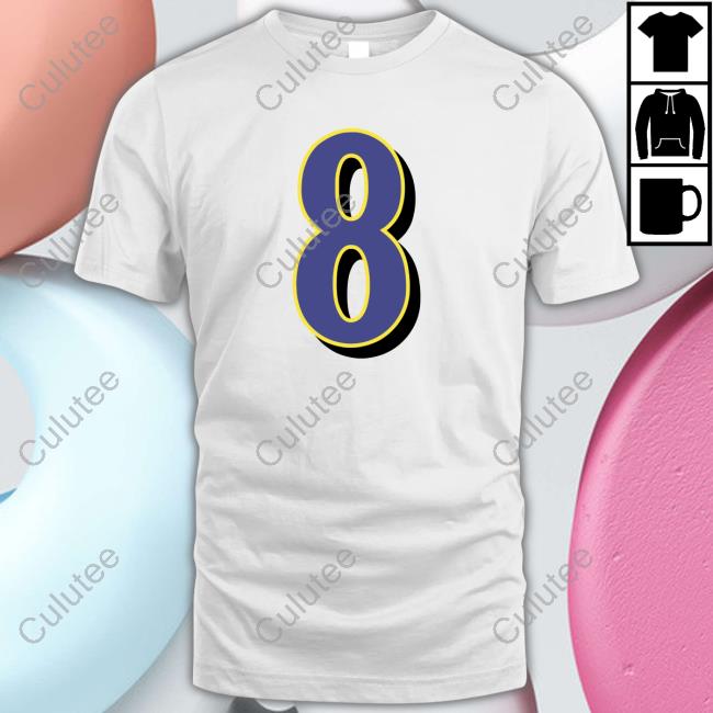 Official Jeff Zrebiec Baltimore Ravens Lamar Jackson 8 Shirts