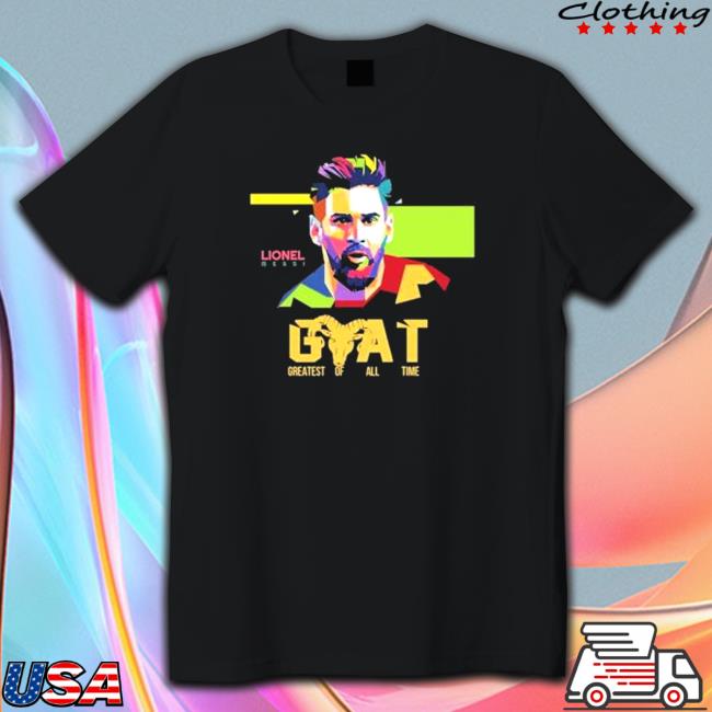 Official The Goat Lionel Messi Champions World Cup Qatar 2022 T-Shirt
