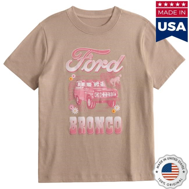 Abercrombie And Fitch Oversized Bronco Graphic Tee For Game Day