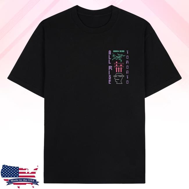 Official Brain Dead Merch Store We Are Brain Dead All Rise Toronto Tshirt - Black Brain Dead Apparel Clothing Shop BrainDead