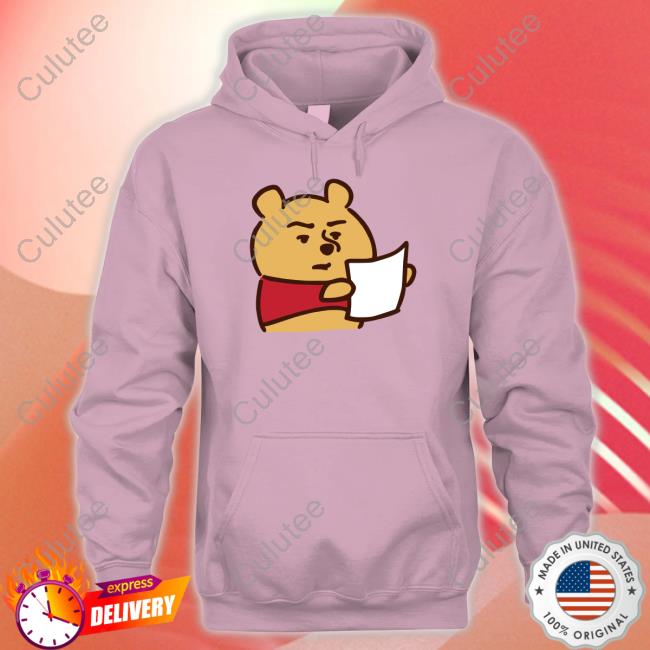 Us Shopping Sos Merch D-Made Kanahei Winnie The Pooh Reading Zip Up Hooded