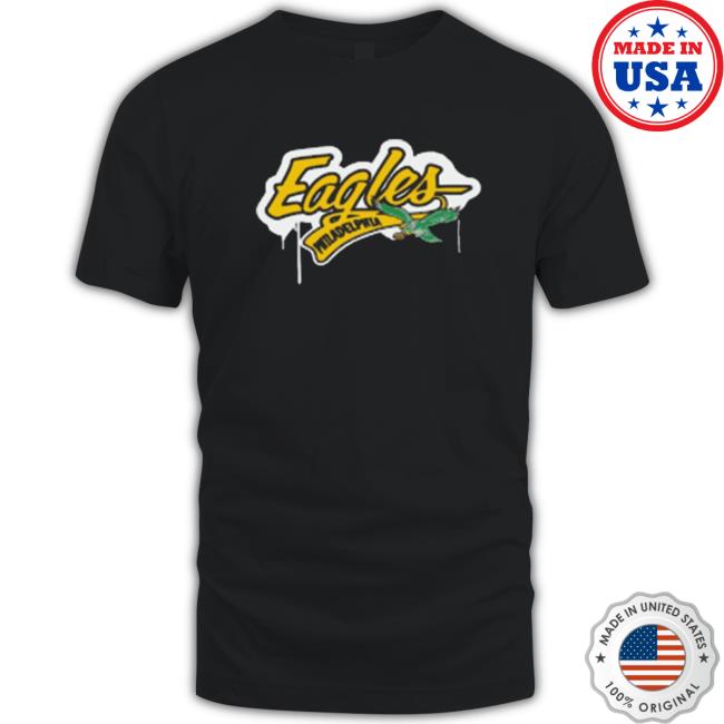 Official Dick’s sporting goods mitchell and ness philadelphia eagles light up green Tee