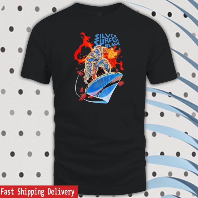 Official Silver Surfer Black 1 Comic Cover Marvel Tee