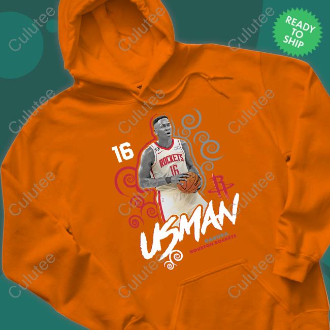 Official Fanatics Merch Usman Garuba Houston Rockets Player Name & Number Competitor T-Shirt Usman Garuba Houston Rockets Shirts