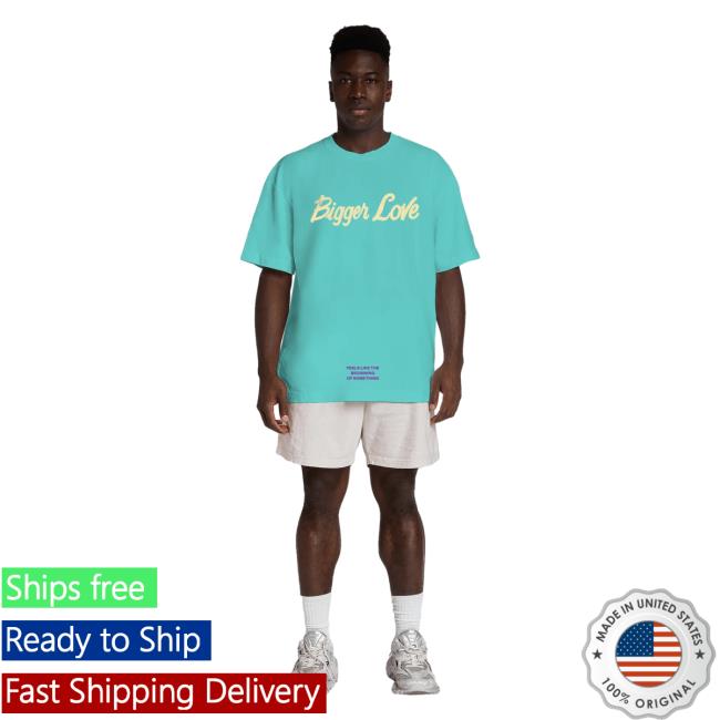 Official Common & John Legend Merch Store John Legend Bigger Love One-sided Shirts Teal JohnLegend Shop