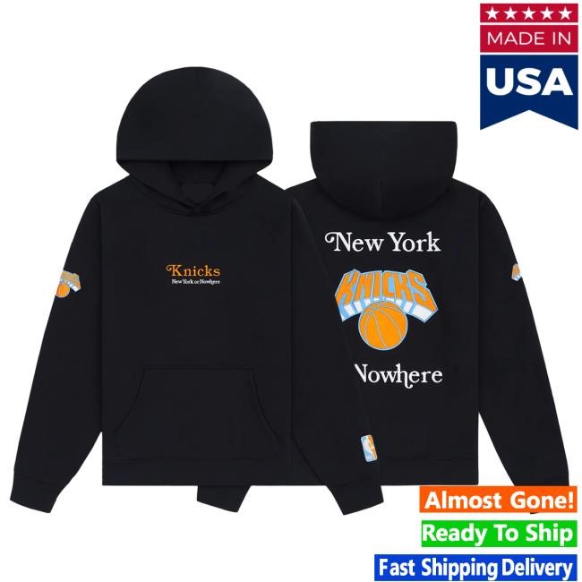 Official Msg Merch Store Shop New York Knicks NYON x Knicks Give and Go Black Hoodie