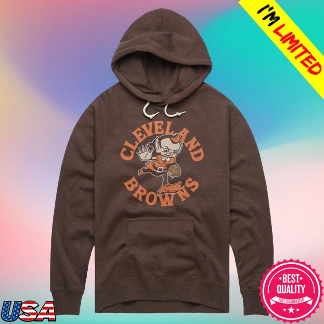 Official Homage Merch Store Homage Cleveland Browns Brownie Stiff Arm Crewneck Homage Apparel Clothing Shop