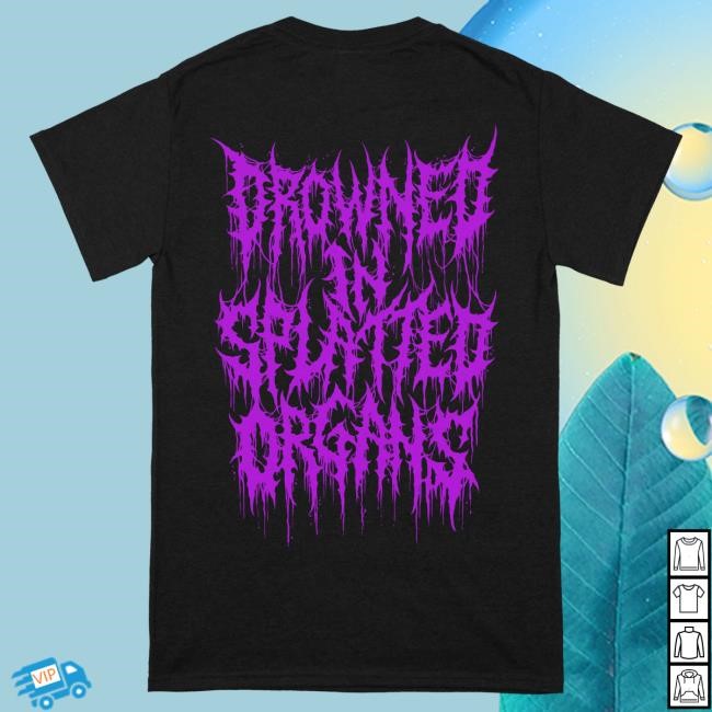 Official Reality Fade Merch Store Facelift Deformation 'Drowned in Splatted Organs' Tee