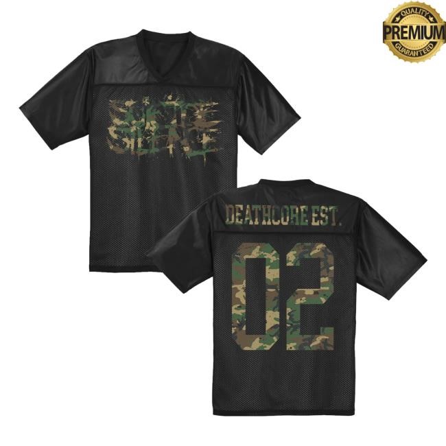 Camo Logo Football Jersey Suicide Silence Store