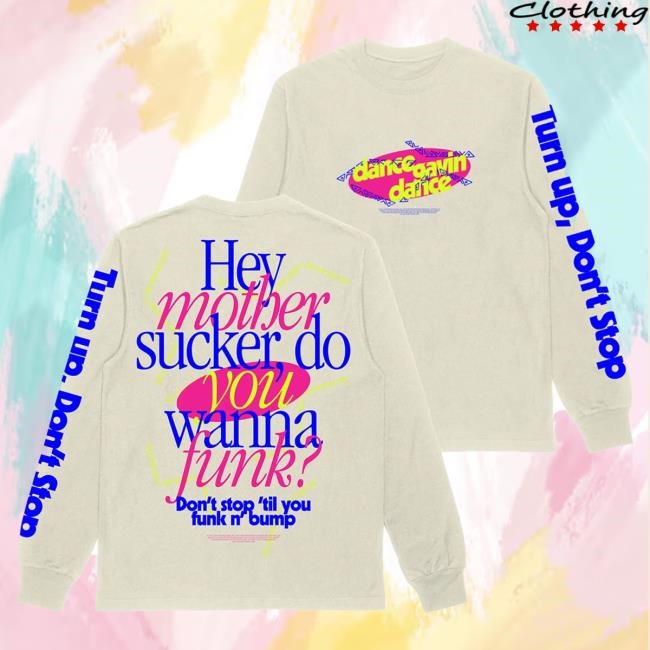 Official Dance Gavin Dance Merch Funknbump White Long Sleeve Shirts