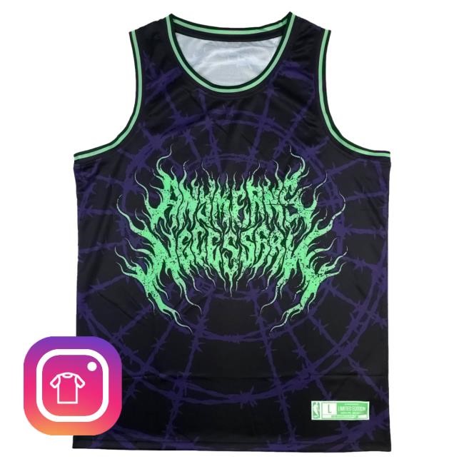Official Any Means Necessary Clothing Arachnid Jersey Top Shirt Andromeda