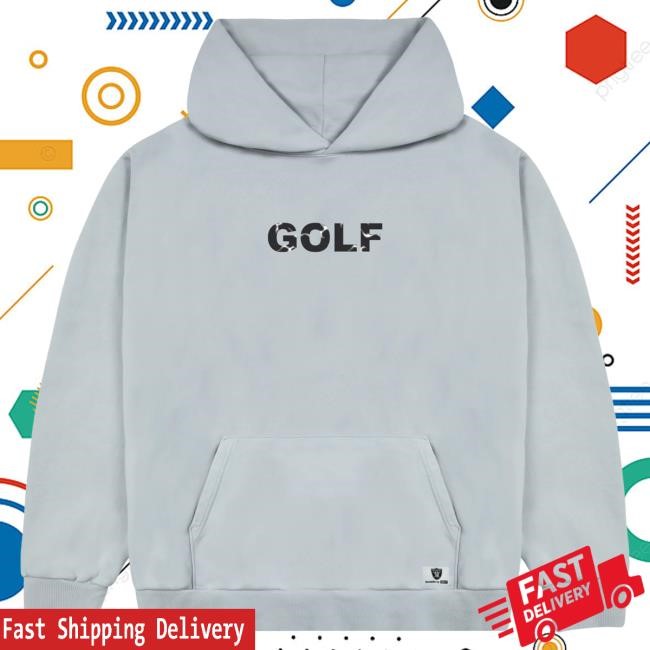 Official Golf Wang Merch Raiders Logo Popover Hoodie by Golf Wang x NFL