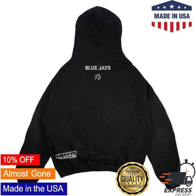 Official MLB Shop Men's Toronto Blue Jays x The Weeknd Fanatics Black 2025 World Series Legacy Popover Hoodie Toronto Blue Jays Merch