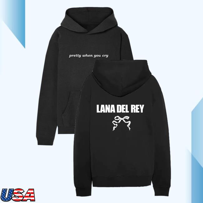 Official Lana Del Rey New Store Shop Merch Pretty When You Cry Black Sweater