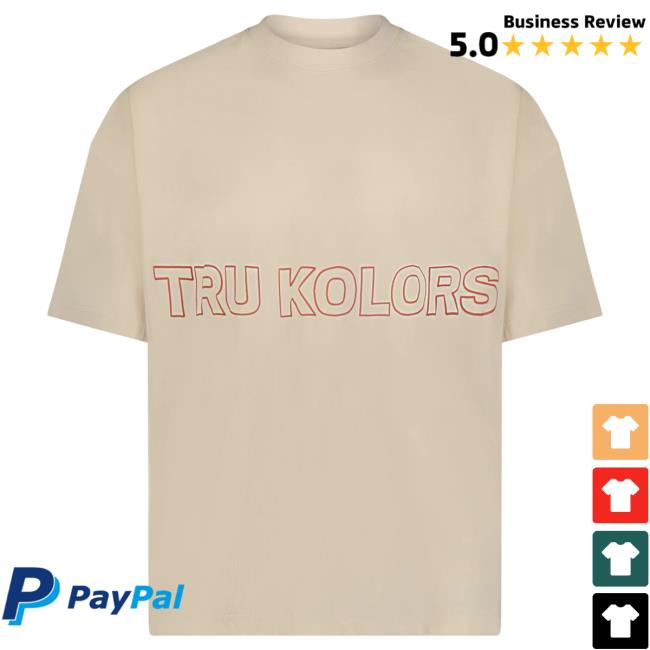 Official Tru Colors Clothing Apparel Tru Kolors Boxy Tshirt Cream