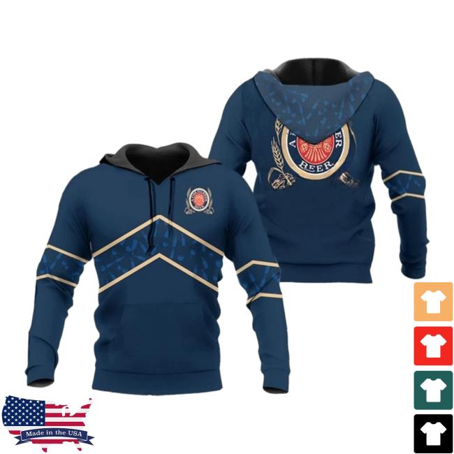 Official Miller Lite Blue Wine Pattern Top Shirt
