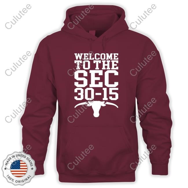 Welcome To The Sec 30-15 Texas Logo Tee Shirt