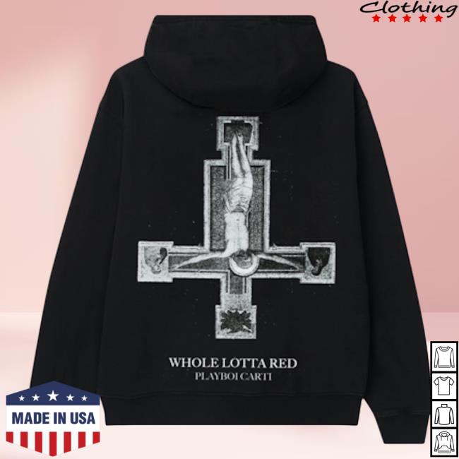 Official Playboi Carti Merch Playboi Carti Hand Crew neck Black PlayboiCarti Clothing Shop Store