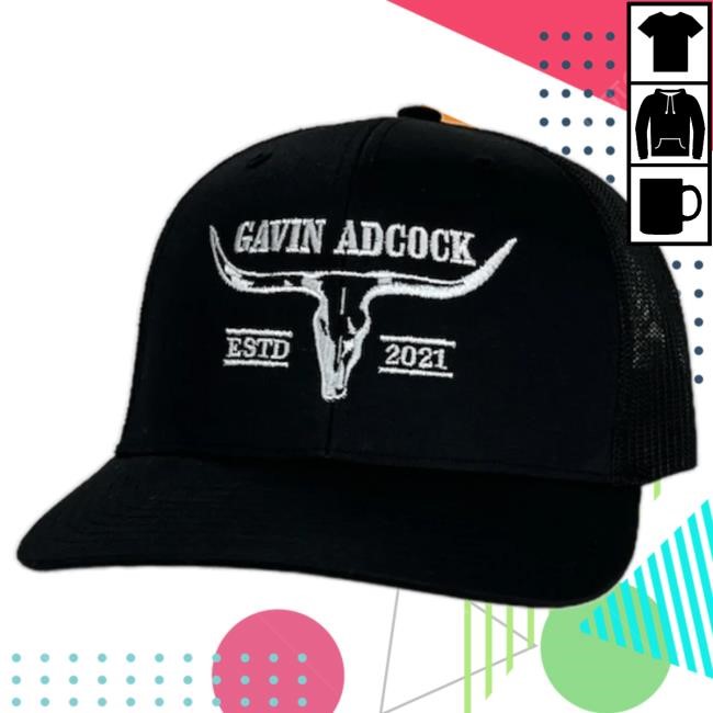 Official Gavin Adcock Merch Store Black Logo Cap