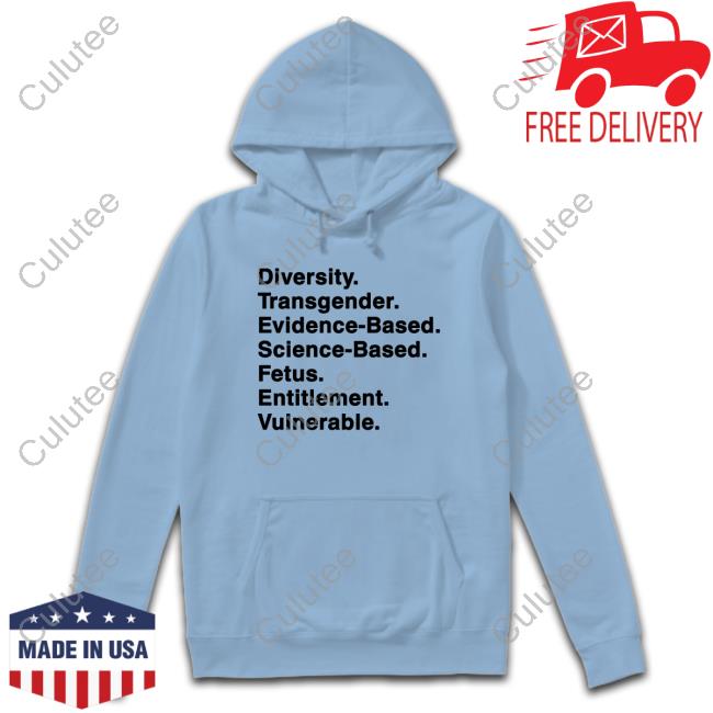 Diversity Transgender Evidence-Based Science-Based Fetus Entitlement Vulnerable Long Sleeve T Shirt