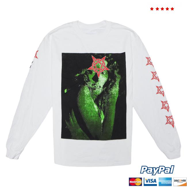 Official Playboi Carti Merch Playboi Carti Neon Tour Long Sleeve Tee Shirt White PlayboiCarti Clothing Shop Store