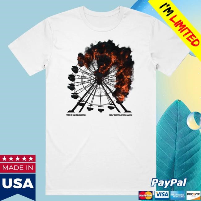 Official The Chainsmokers Merch The Chainsmokers Flaming Ferris Wheel Shirt